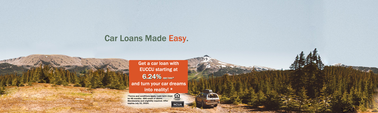 Car laons made easy. Get a car loan with EUCCu startin at 6.24% apr/oac* and turn your card dreams into reality!.
